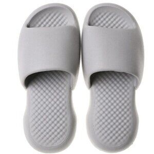 Minimalist Indoor Soft Pillow Slides Solid Non Slip Bath Gray Color Shoe…